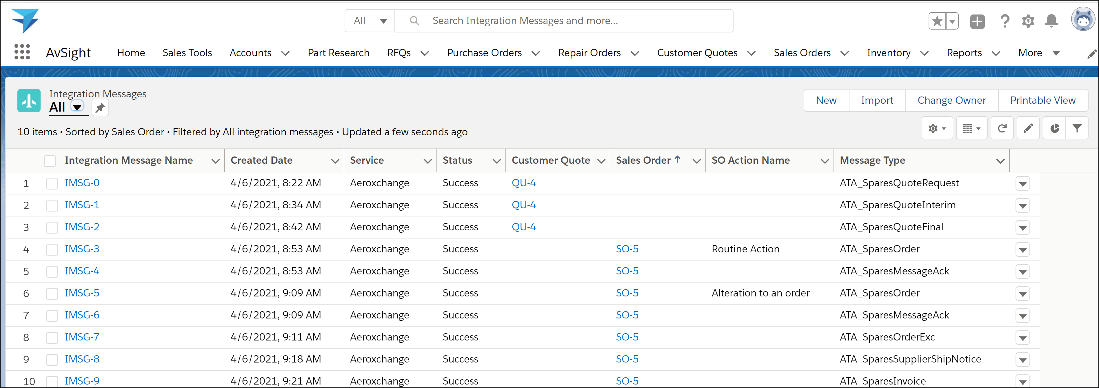 Tracking and retention of inbound messages