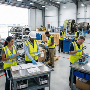 13 Operations Managers working in a hangar with AvSight