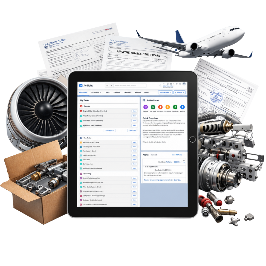 AvSight Intelligence Ai suit for aviation aftermarket business